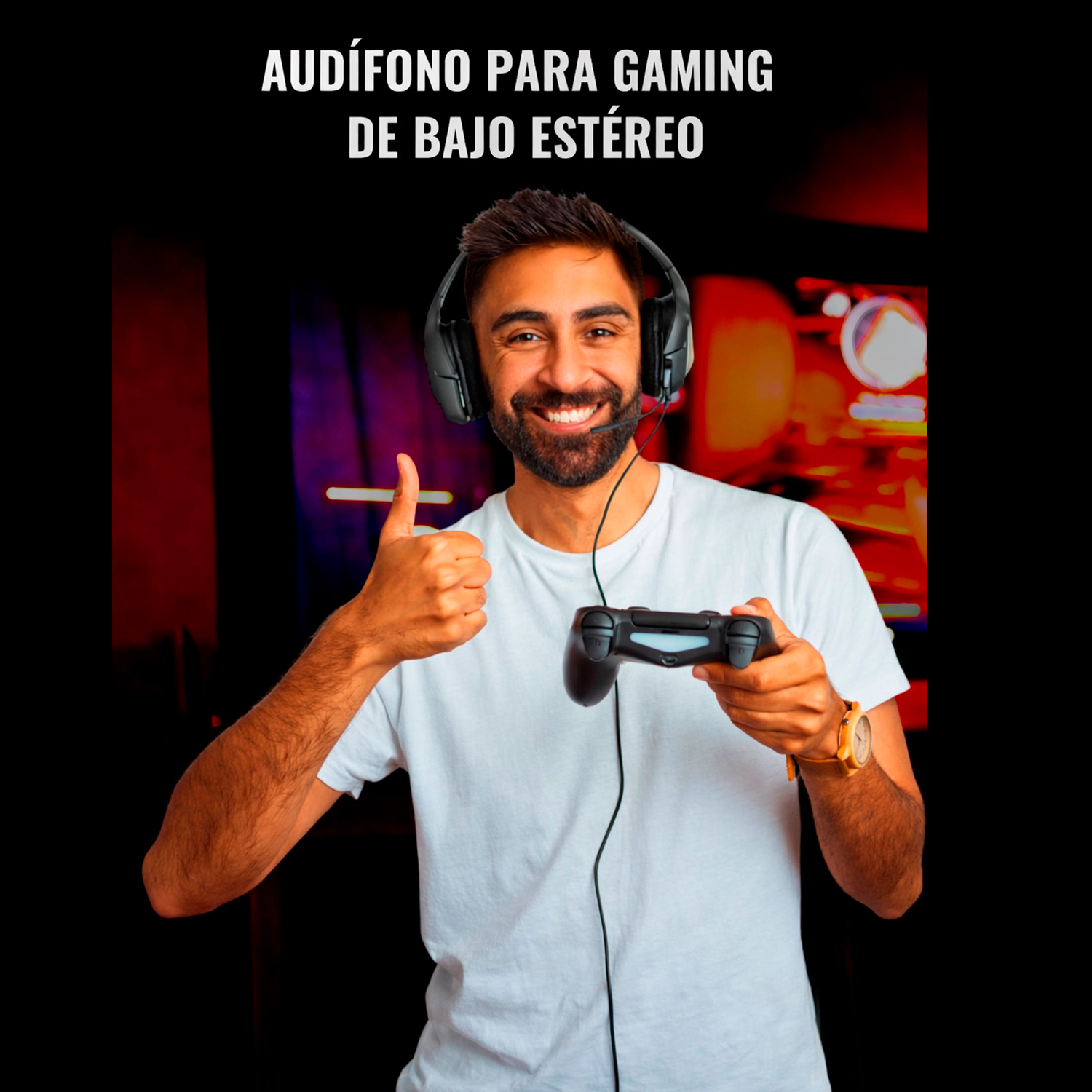 AUDIFONOS ALAMBRICOS HP H220 GAMING AUX PC CEL PS4 XBOX ONE - 11