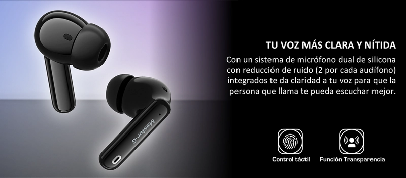 AUDIFONOS INALAMBRICOS MASTER-G BUDS20 TWS BLUETOOTH V5.3 - 7