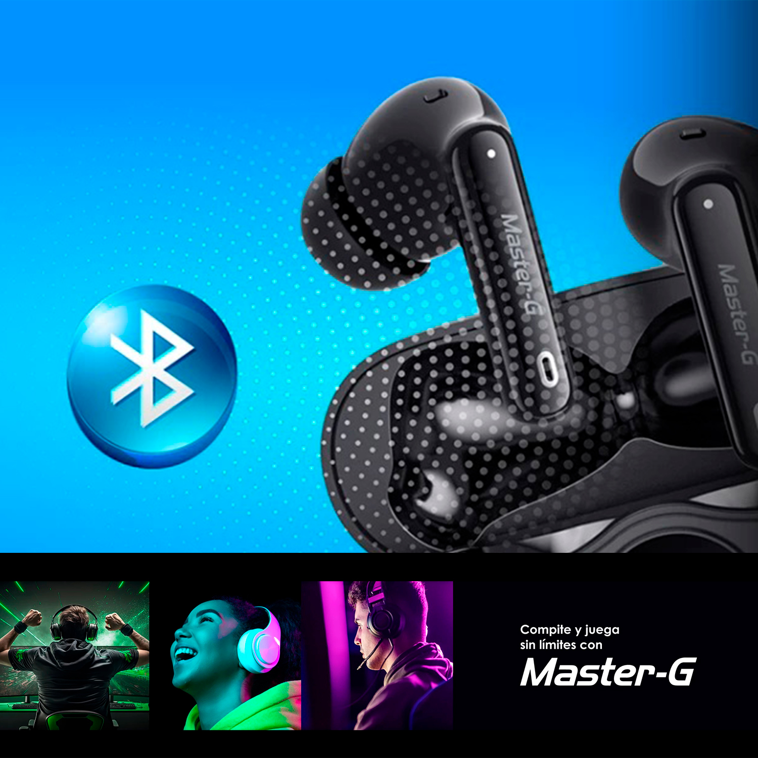 AUDIFONOS INALAMBRICOS MASTER-G BUDS20 TWS BLUETOOTH V5.3 - 9