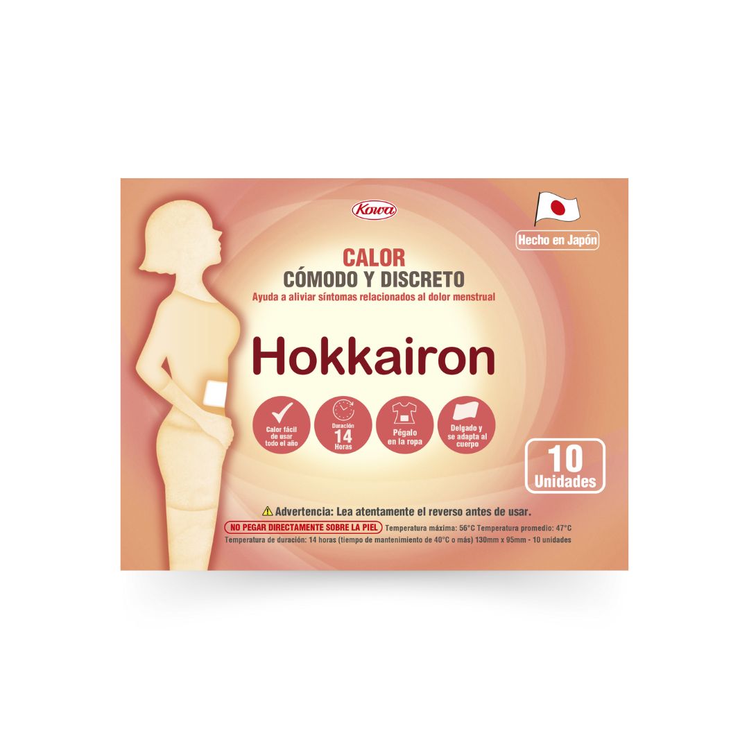 HOKKAIRON PARCHE TÉRMICO ALIVIA DOLOR MENSTRUAL 10 UNI - 1