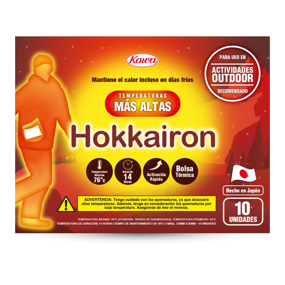 HOKKAIRON BOLSA TE RMICA TEMPERATURAS MAS ALTAS 10 UNI - 1