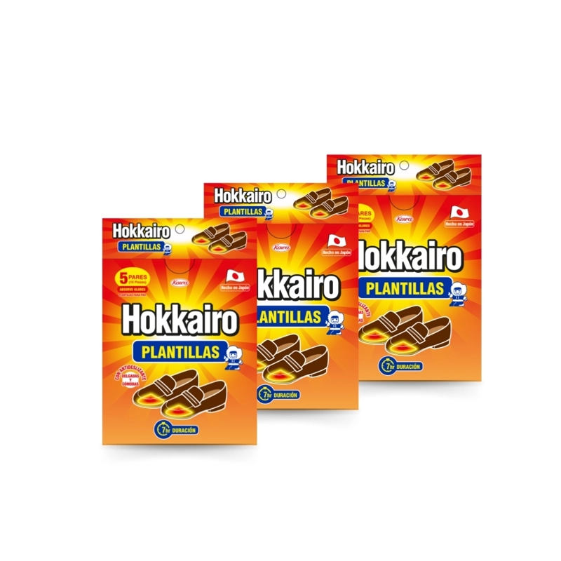 HOKKAIRO PLANTILLAS TE RMICAS PARA ZAPATOS PACK X5 (15 PARES) - 1