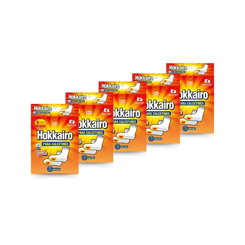 HOKKAIRO PARCHES PARA CALCETINES PACK X5 (25 PARES) - 1