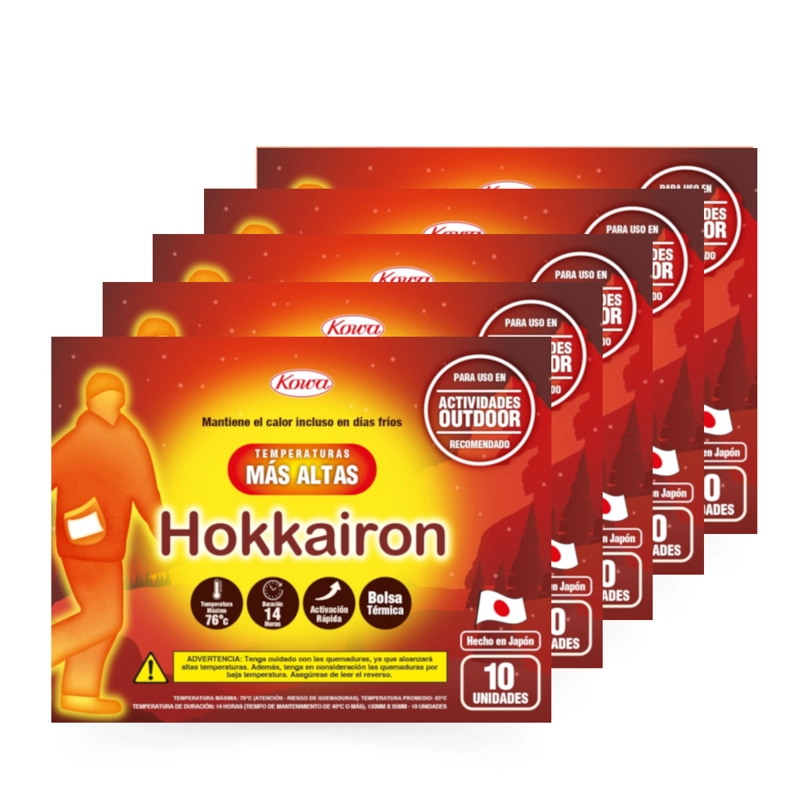 HOKKAIRON BOLSA TE RMICA TEMPERATURAS MAS ALTAS PACK X5 (50UNI)