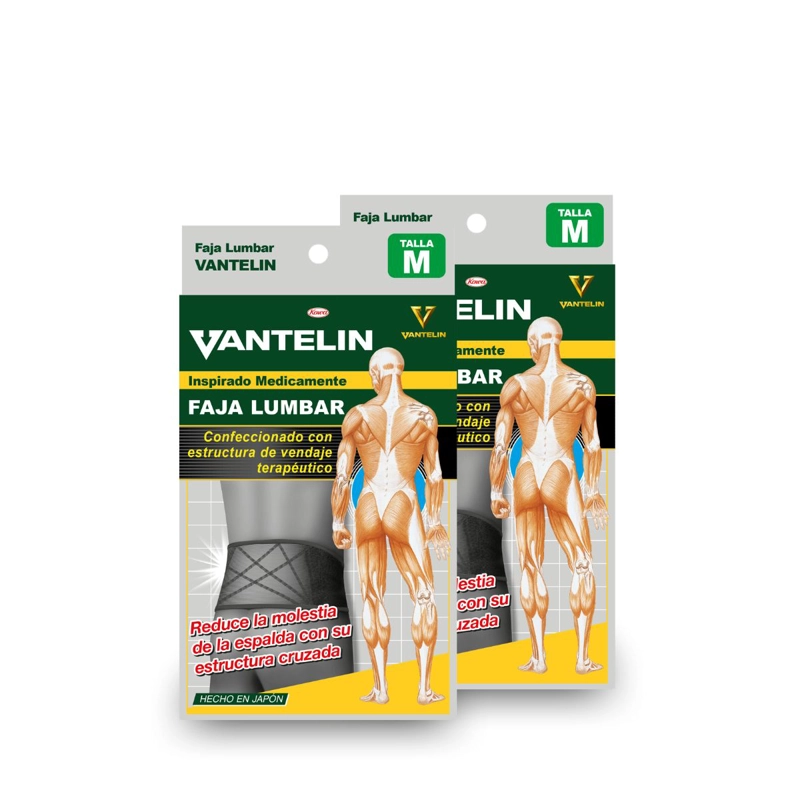 PACK DOBLE FAJA LUMBAR VANTELIN
