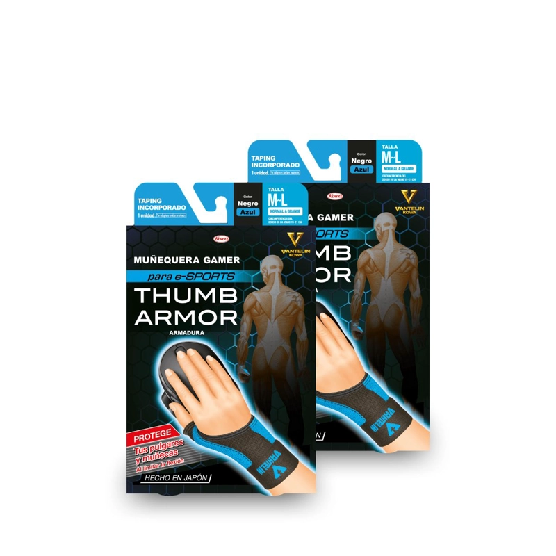 PACK DOBLE THUMB ARMOR MUÑEQUERA PARA GAMERS - 1