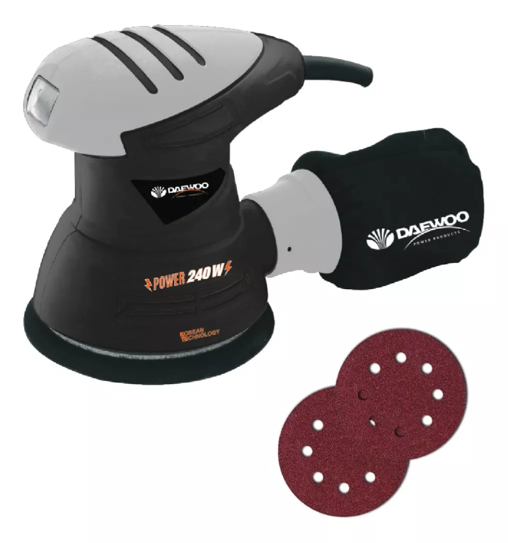 LIJADORA DAEWOO ROTO ORBITAL 240 W 12000 RPM DAOS230 + 5 LIJAS - 1