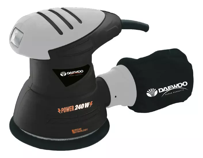 LIJADORA DAEWOO ROTO ORBITAL 240 W 12000 RPM DAOS230 + 5 LIJAS - 3