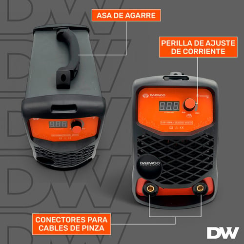 SET SOLDADORA DAEWOO INVERTER 160A 220V IGBT MMA + ACCESORIOS - 6