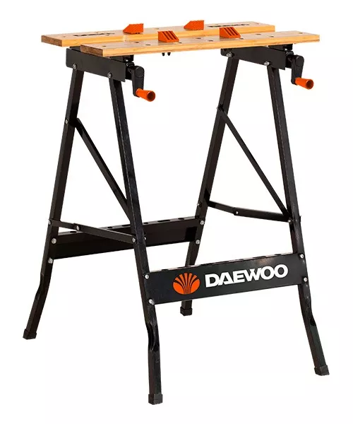 MESA DAEWOO BANCO TRABAJO PLEGABLE PORTATIL SOPORTA 70 KG - 1