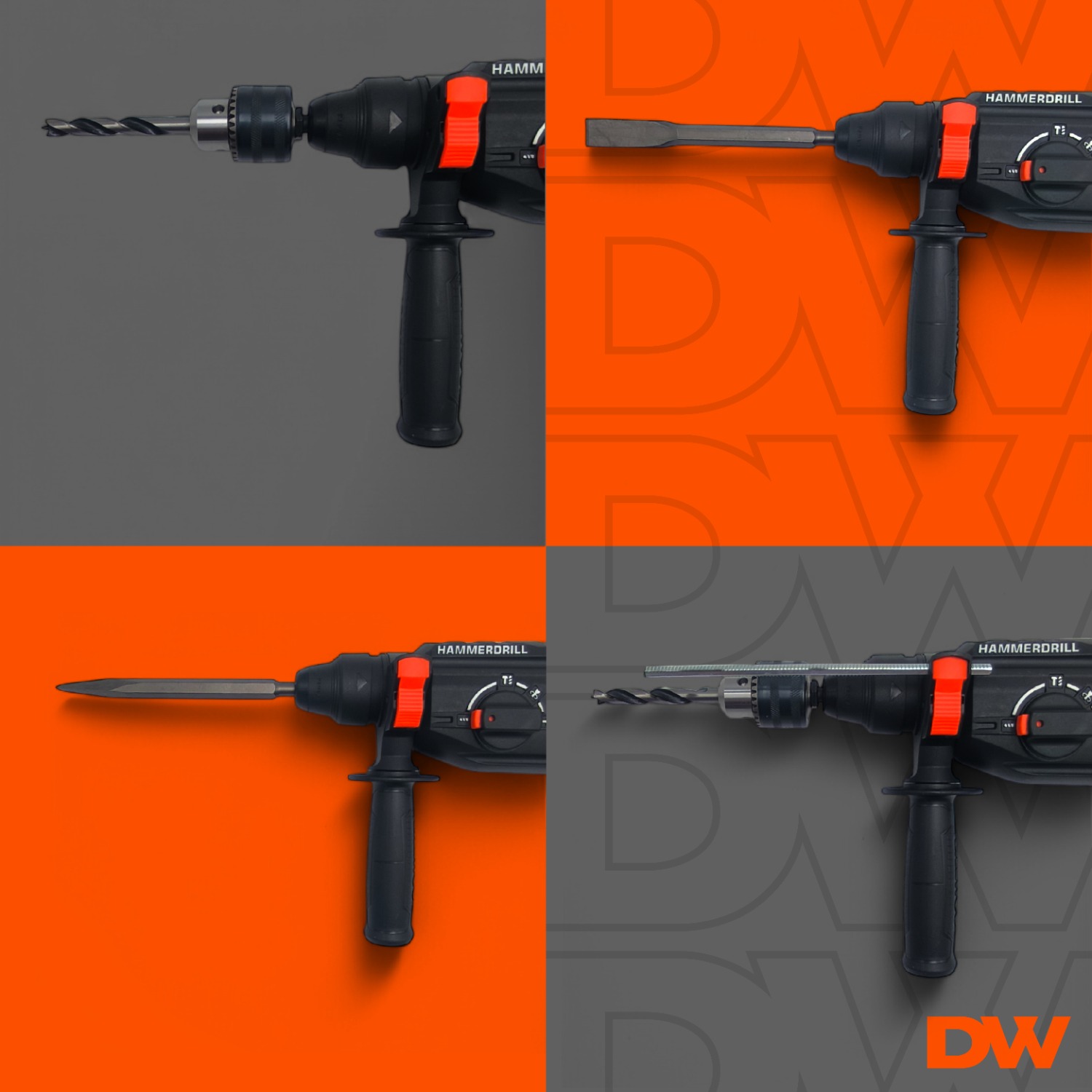 ROTOMARTILLO DAEWOO DARH26-105C GRIS 1050W SDS PLUS 4500 BPM - 9
