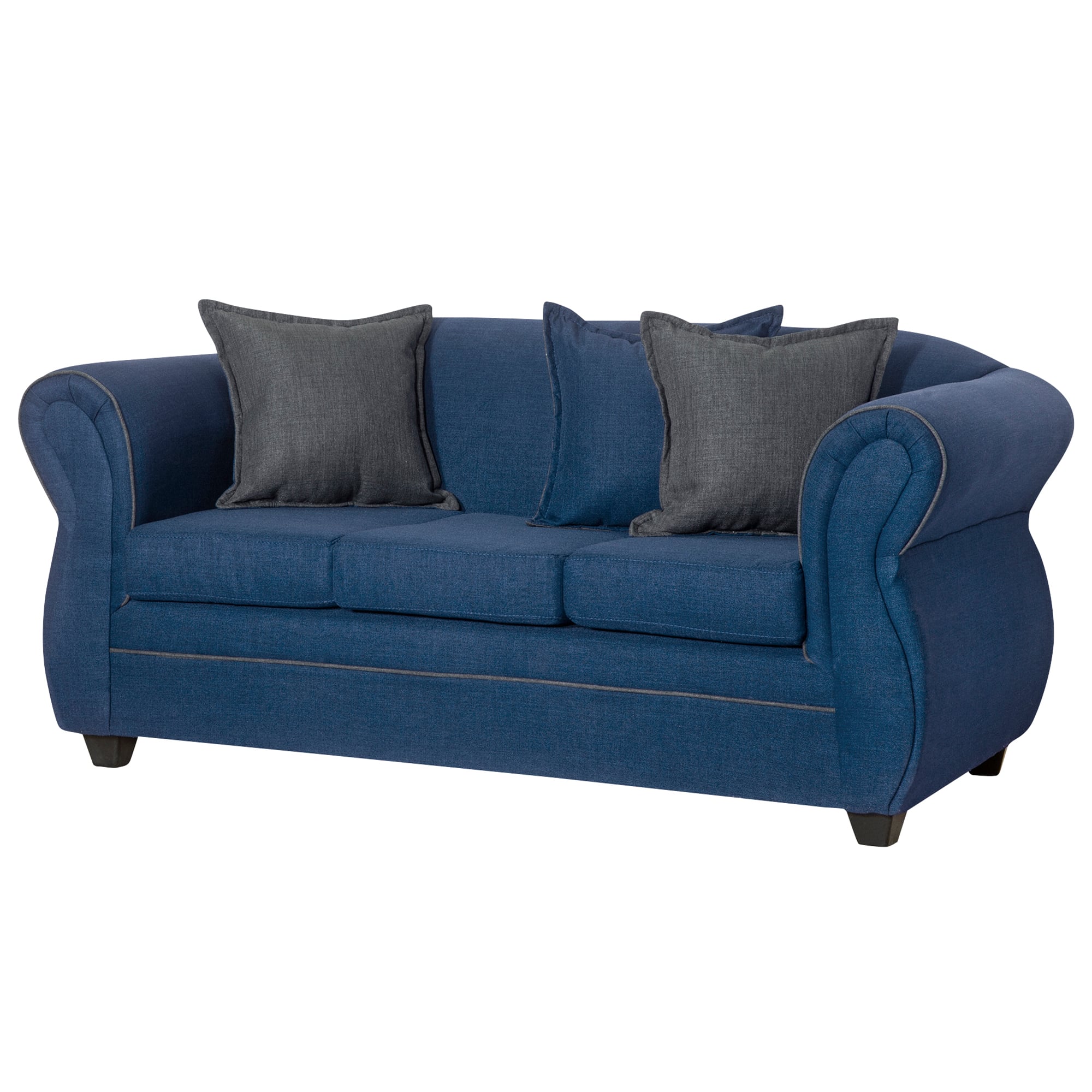 JUEGO LIVING BLACK FACTORY EMILI 3 1 1 AZUL PIEDRA - 2
