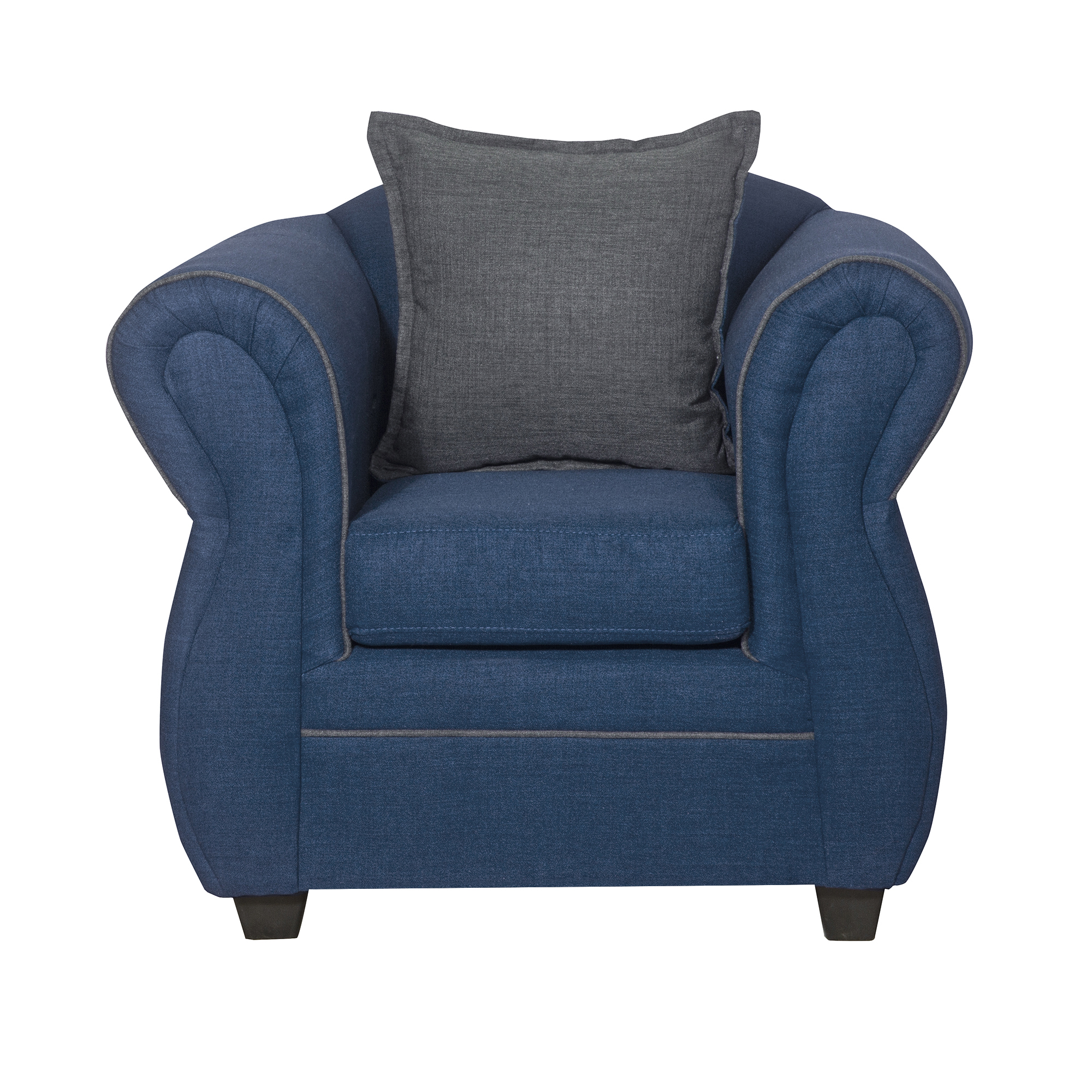 JUEGO LIVING BLACK FACTORY EMILI 3 1 1 AZUL PIEDRA - 4
