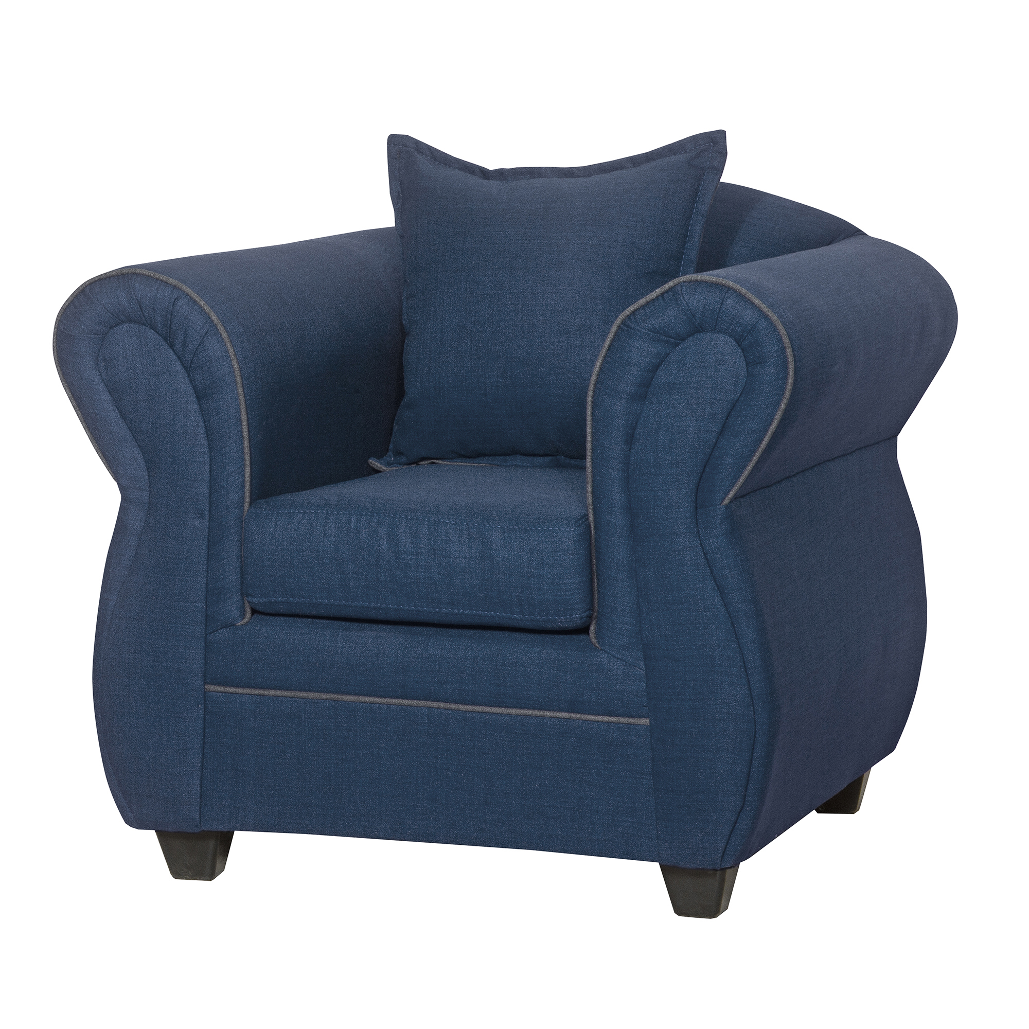 JUEGO LIVING BLACK FACTORY EMILI 3 1 1 AZUL PIEDRA - 5