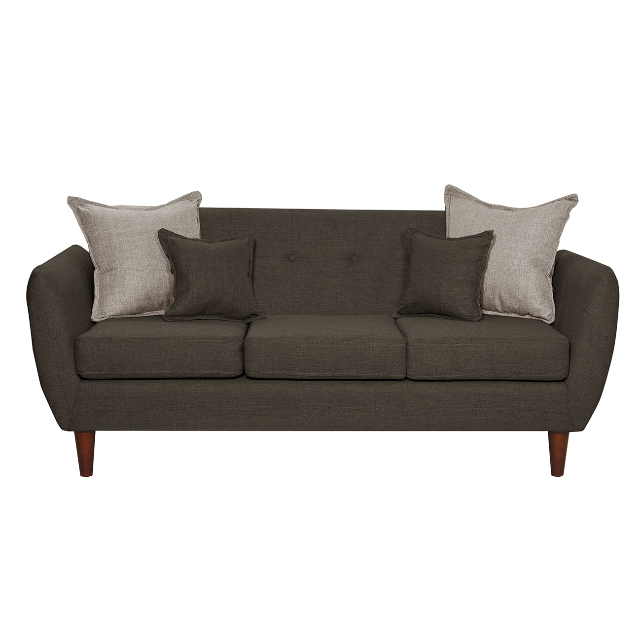 SOFÁ HUEVITO 3 CUERPOS CAFÉ SOFA - 1