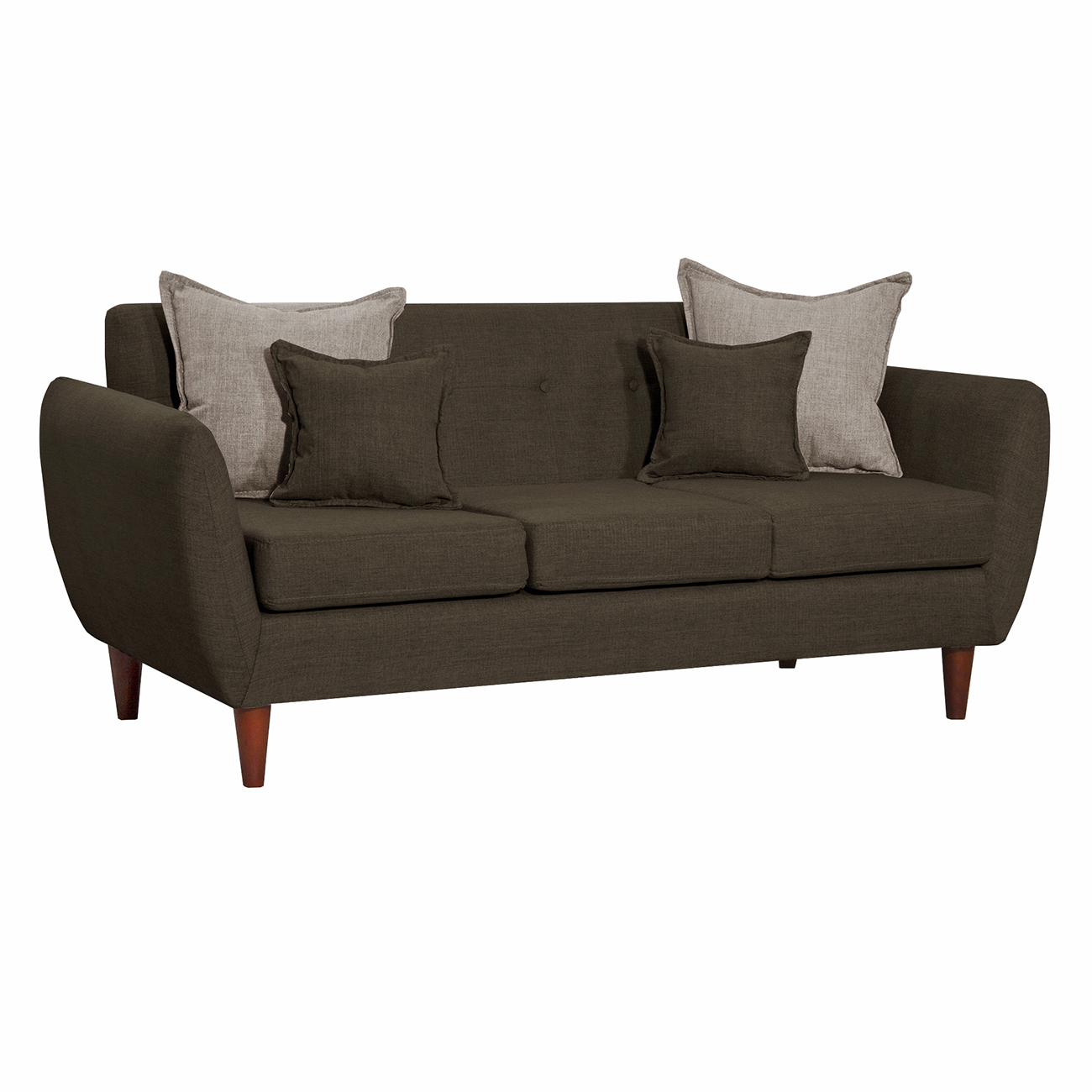 SOFÁ HUEVITO 3 CUERPOS CAFÉ SOFA - 3