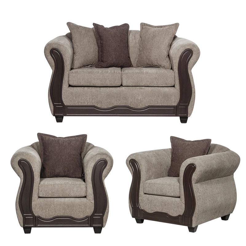 JUEGO LIVING BARCELONA 2 1 1 BEIGE - 1