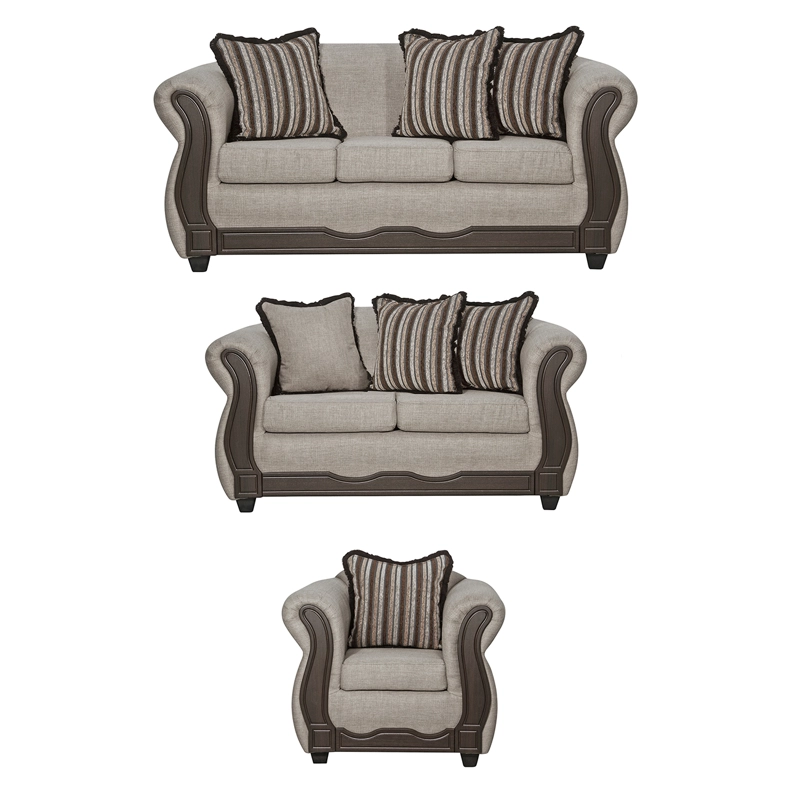 JUEGO LIVING SOFIA 3 2 1 BEIGE - 2