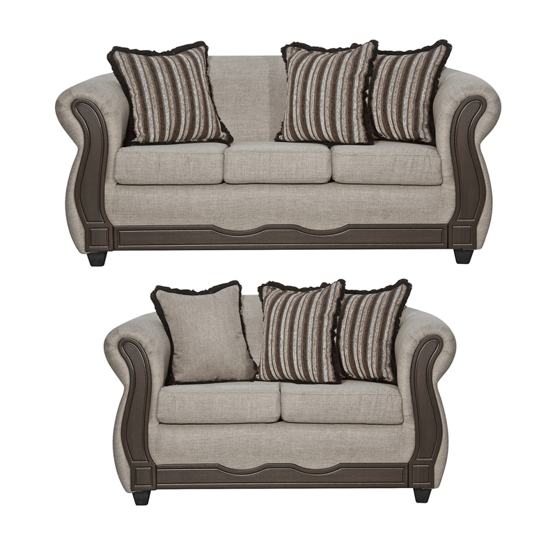 JUEGO LIVING SOFIA 3 2 BEIGE - 2