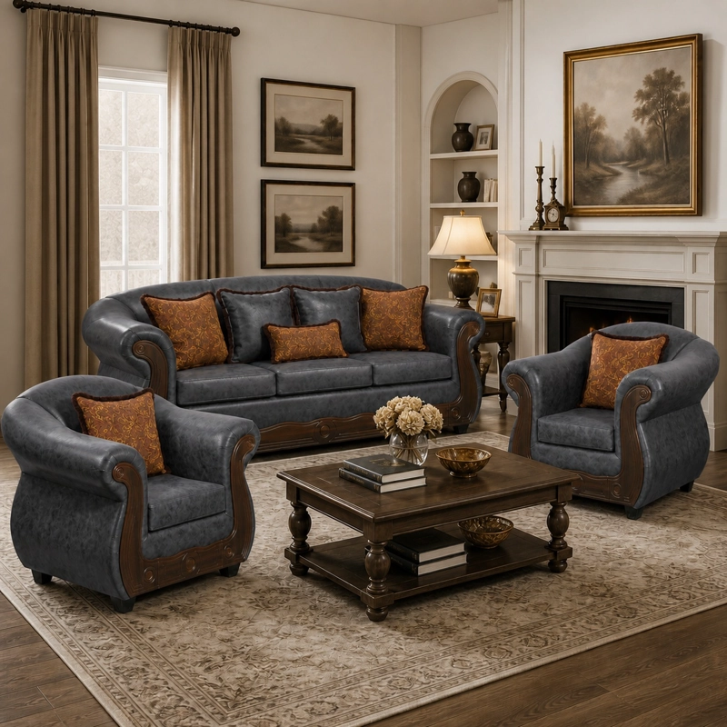 JUEGO DE LIVING 3 1 1 ESTAMBUL GRIS - 1