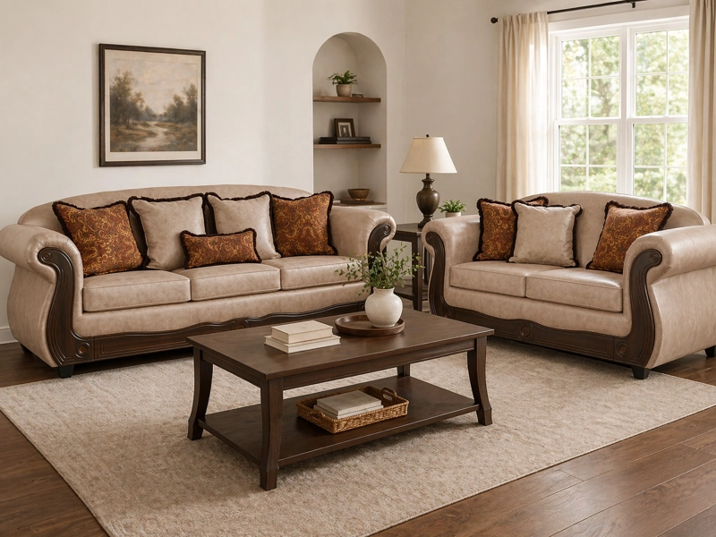 JUEGO DE LIVING 3 2 ESTAMBUL BEIGE - 1