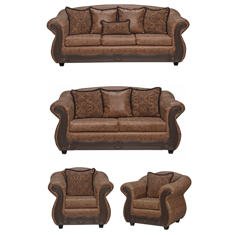JUEGO DE LIVING 3 2 1 1 ESTAMBUL TERRACOTA - 3