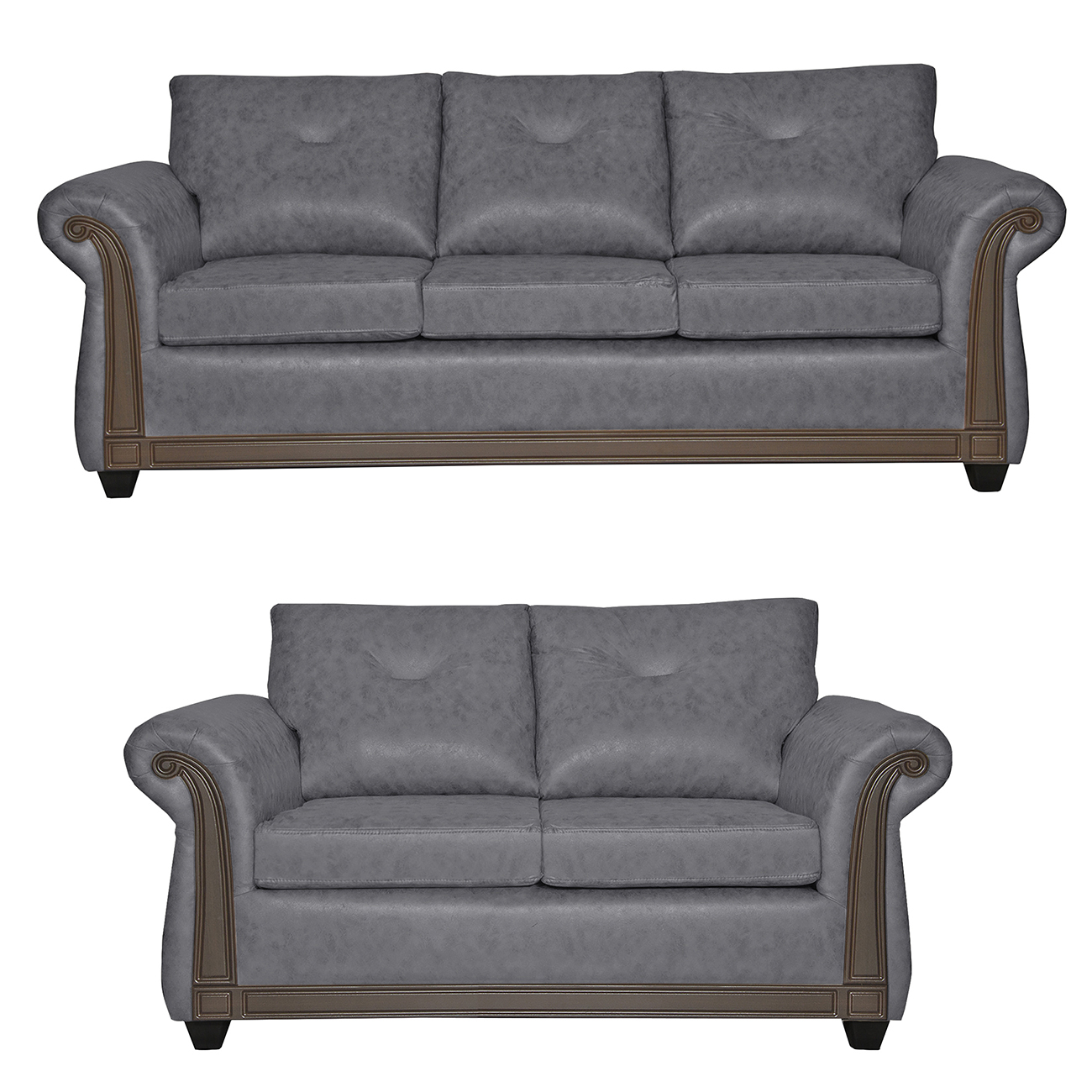 JUEGO DE LIVING 3 2 BRISTOL GRIS - 1