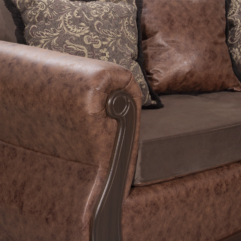 JUEGO DE LIVING 3 2 1 1 GRAN COLUMBIA CAFÉ - 7