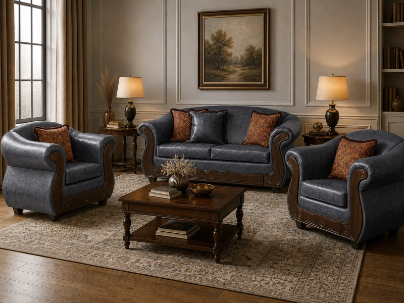JUEGO DE LIVING 2 1 1 ESTAMBUL GRIS - 1