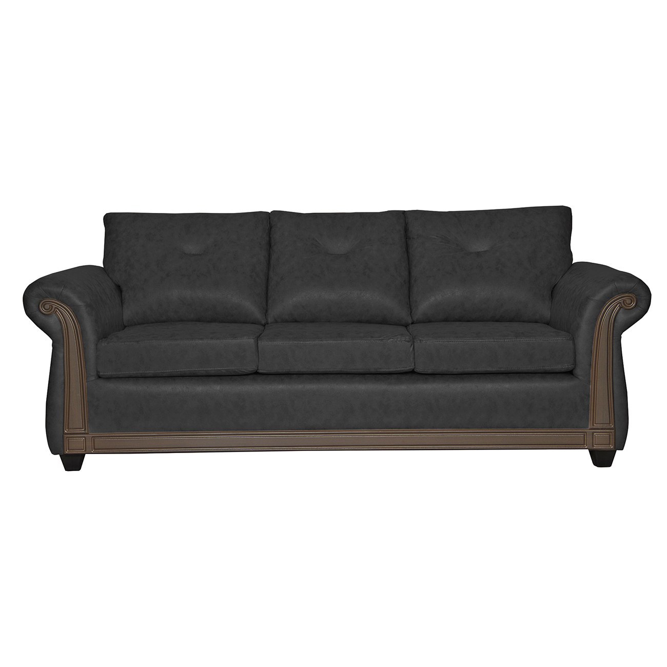 JUEGO DE LIVING 3 2 BRISTOL NEGRO - 2