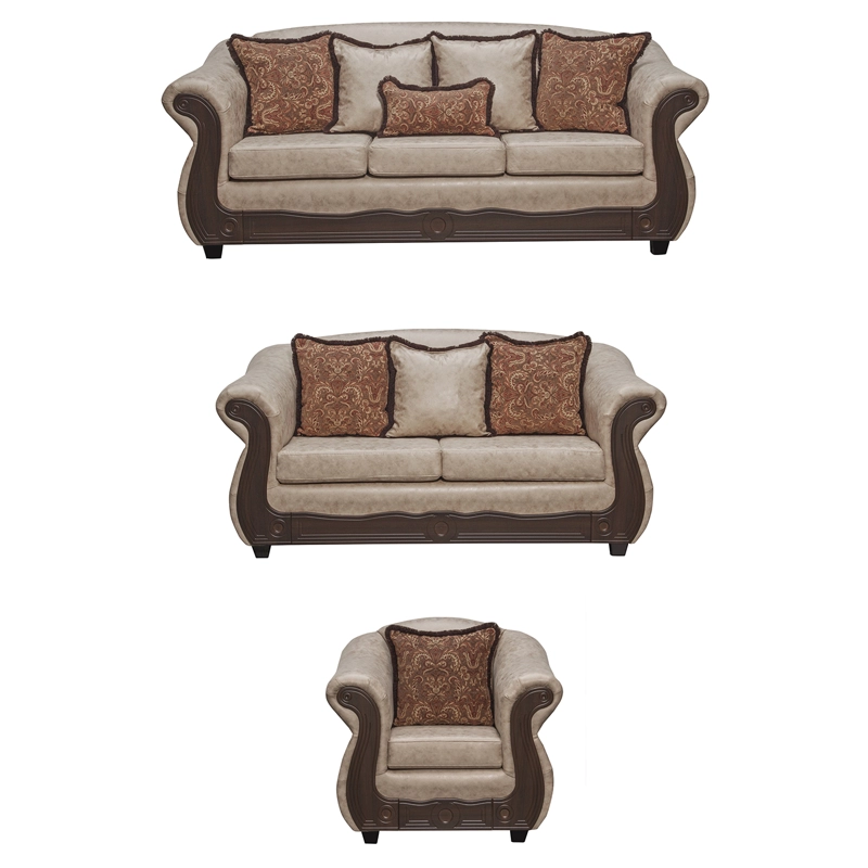 JUEGO DE LIVING 3 2 1  ESTAMBUL BEIGE - 3