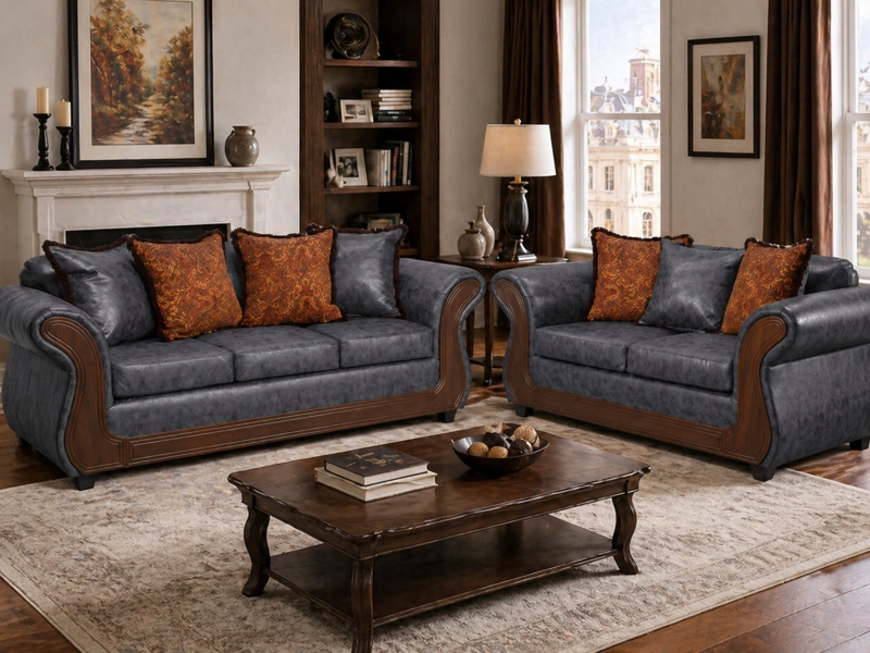 JUEGO DE LIVING 3 2 PALERMO GRIS - 1