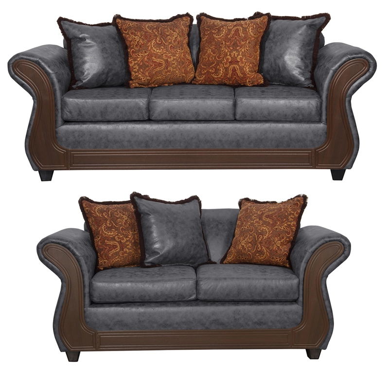 JUEGO DE LIVING 3 2 PALERMO GRIS - 2