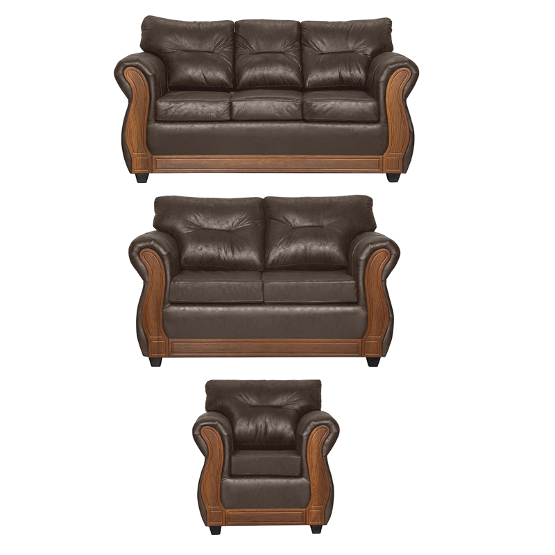 JUEGO DE LIVING 3 2 1 TORONTO CHOCOLATE - 1