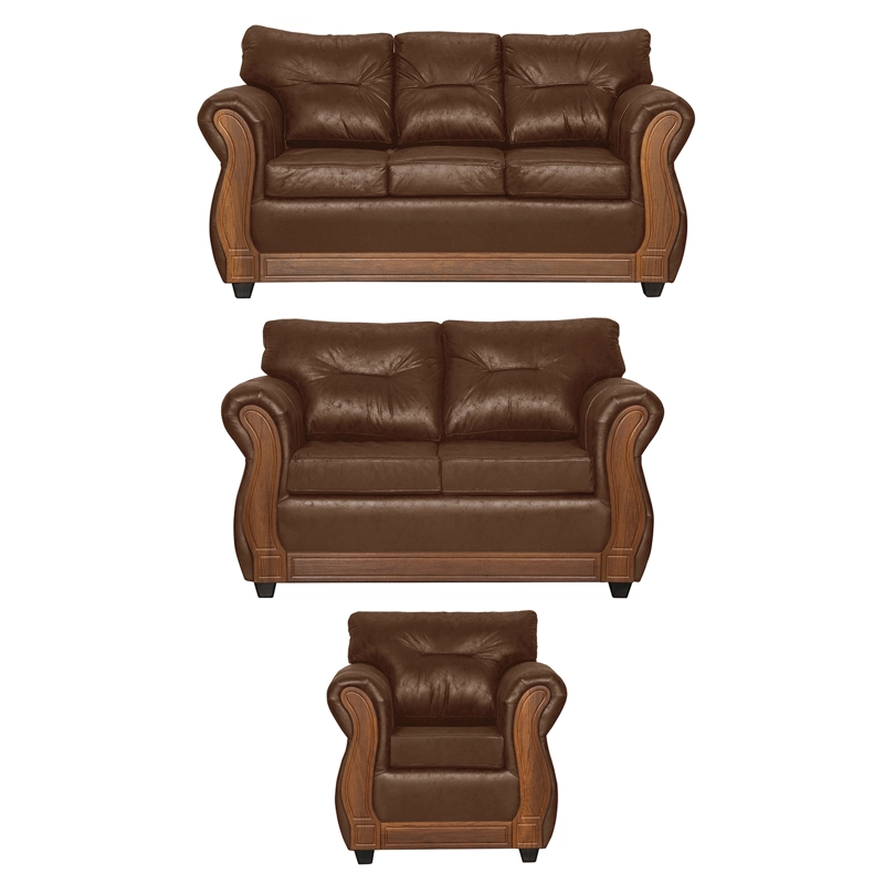 JUEGO DE LIVING 3 2 1 TORONTO TERRACOTA - 1