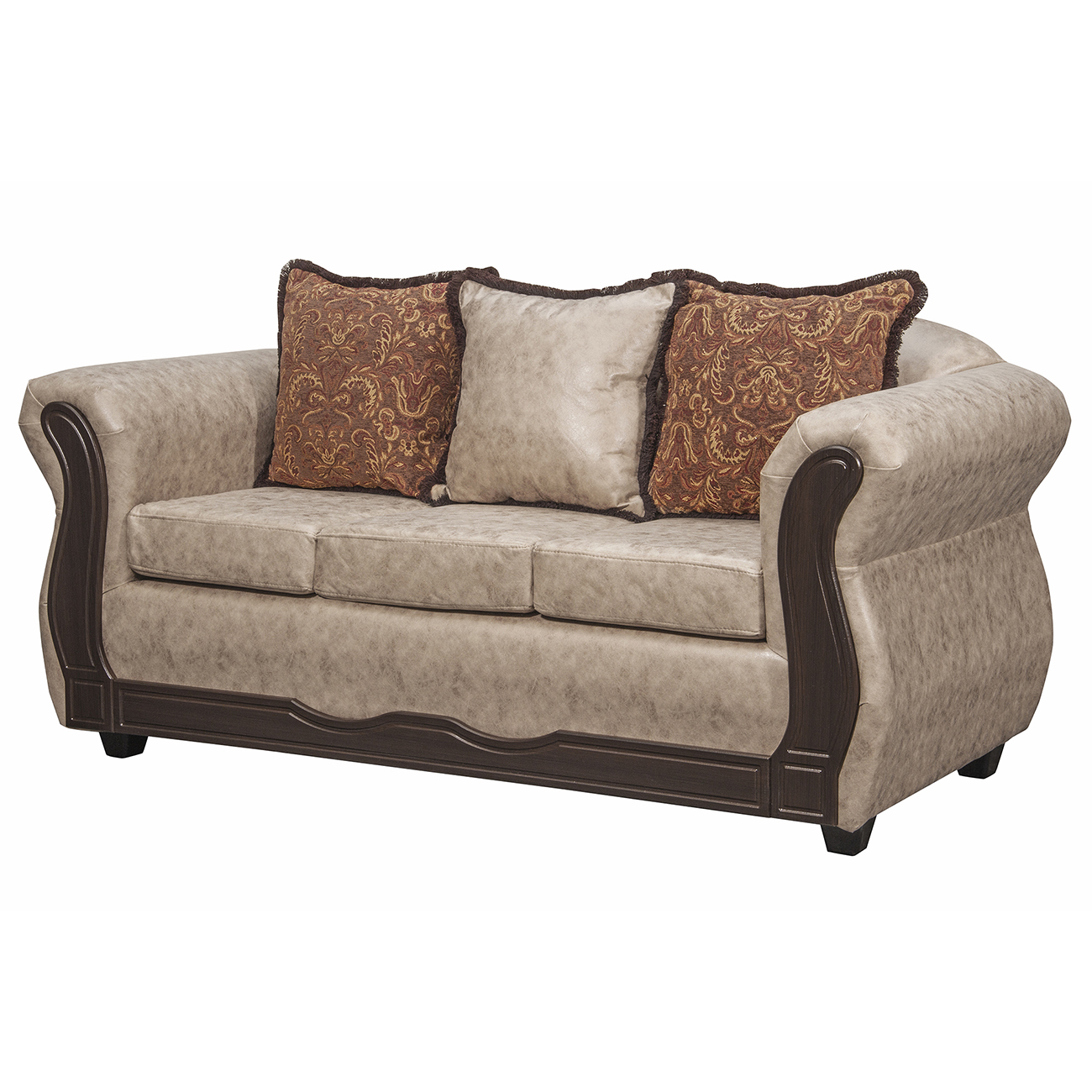 JUEGO DE LIVING 3 2 SOFIA PU BEIGE - 4