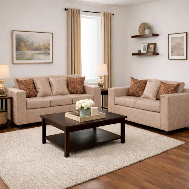 JUEGO DE LIVING 3 2 EZEIZA TERRACOTA - 1