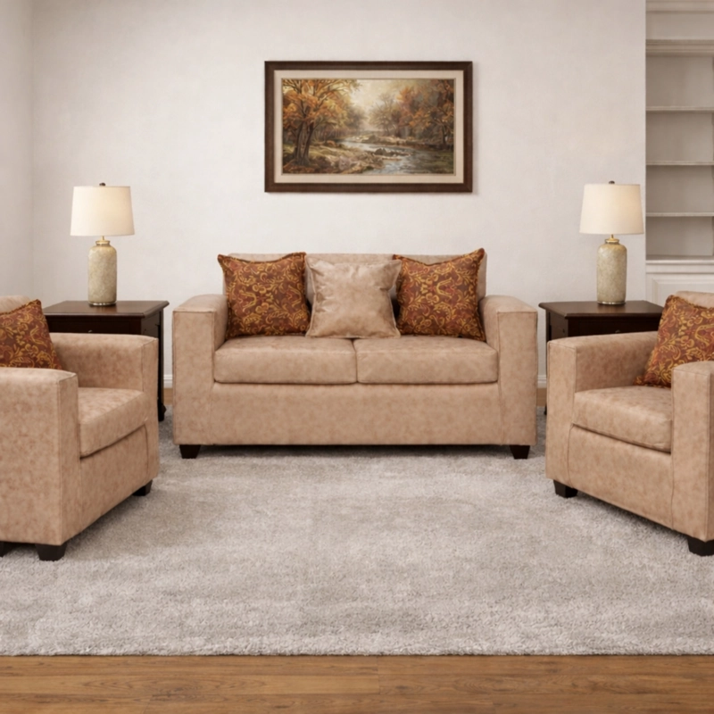 JUEGO DE LIVING 2 1 1 EZEIZA TERRACOTA - 1
