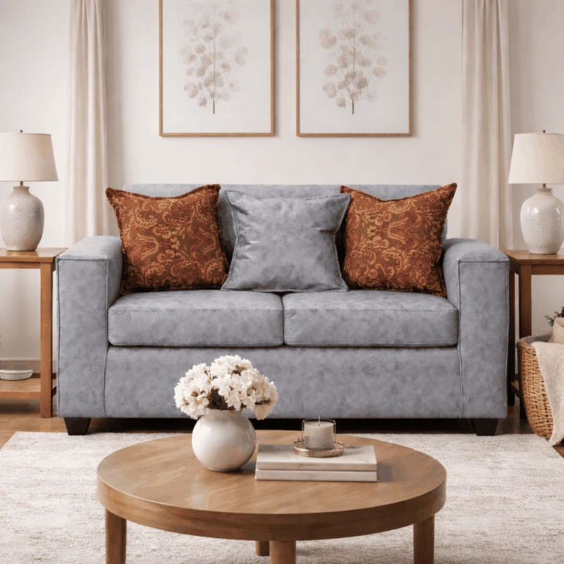 SOFA 2 CUERPOS EZEIZA GRIS - 1