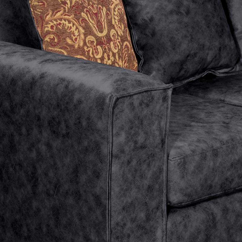 SOFA 2 CUERPOS EZEIZA NEGRO - 3