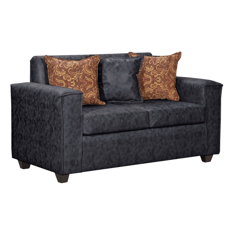 SOFA 2 CUERPOS EZEIZA NEGRO - 4