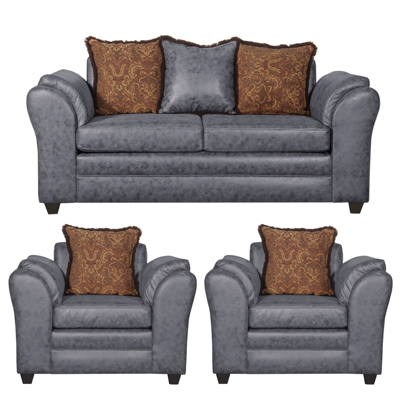 JUEGO DE LIVING 2 1 1 ACONCAGUA GRIS - 2