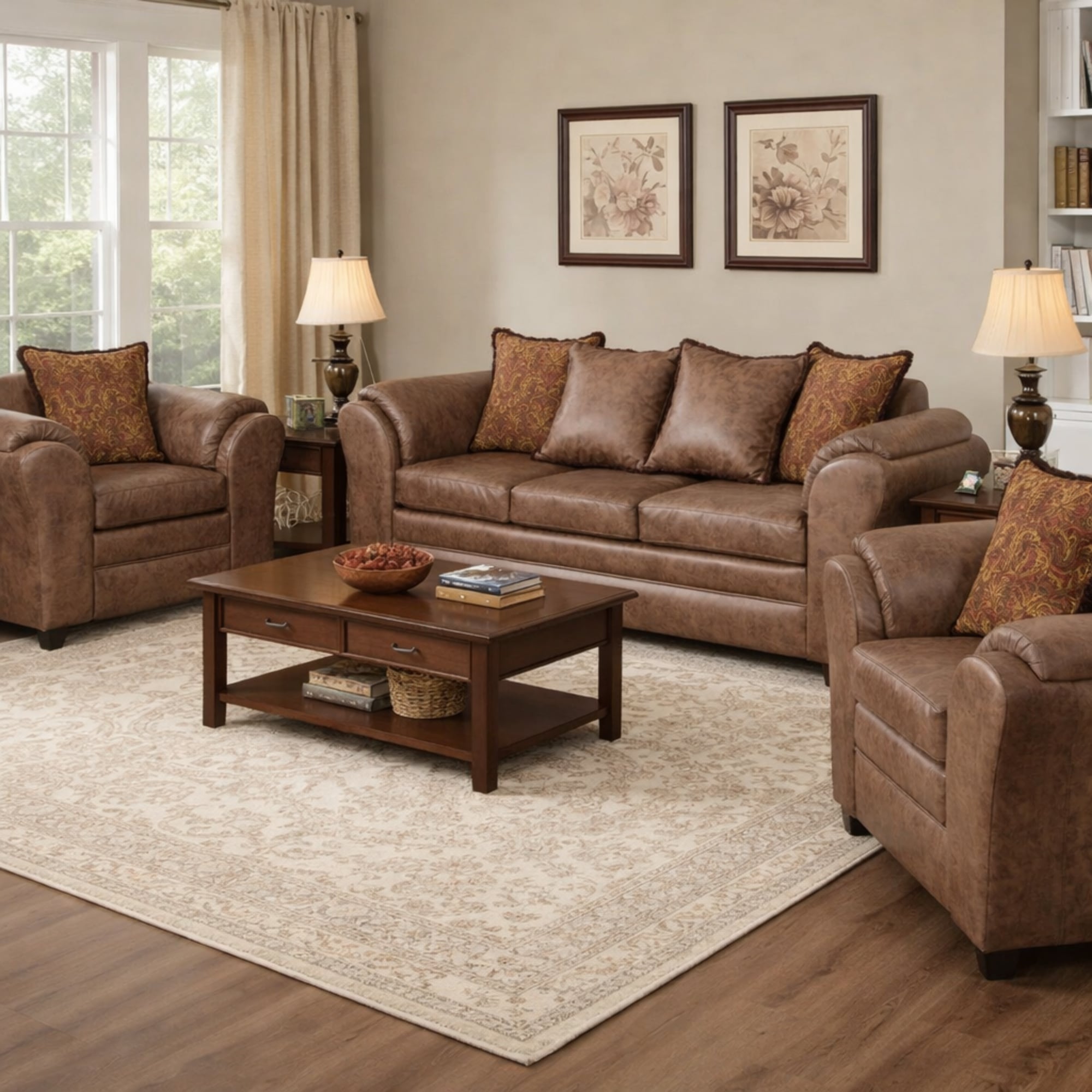 JUEGO DE LIVING 3 1 1 ACONCAGUA TERRACOTA - 1
