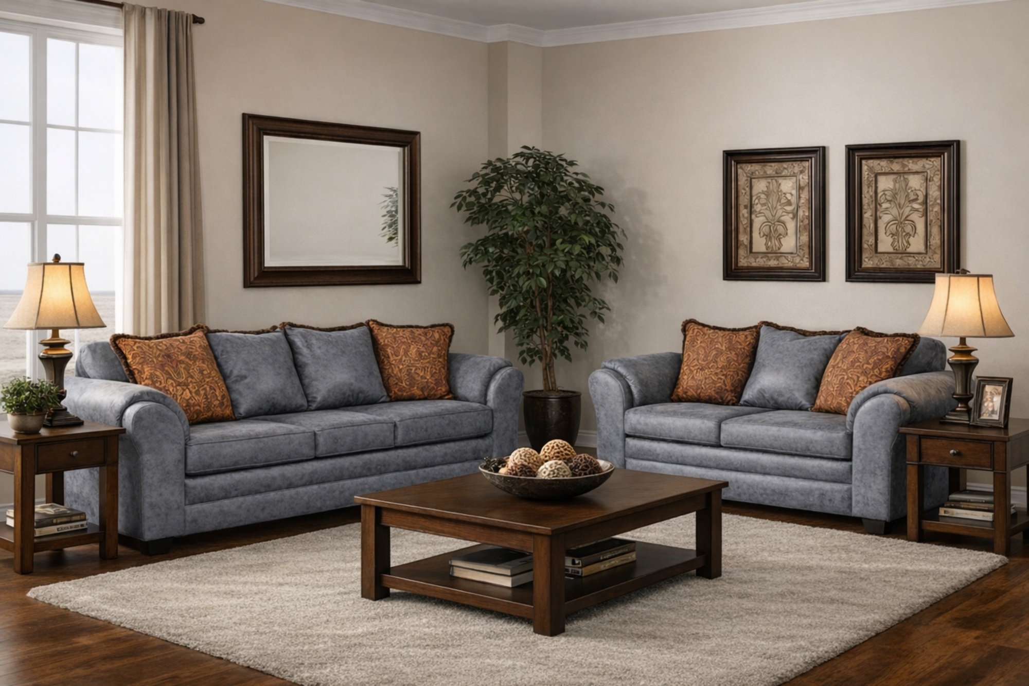 JUEGO DE LIVING 3 2 ACONCAGUA GRIS - 1