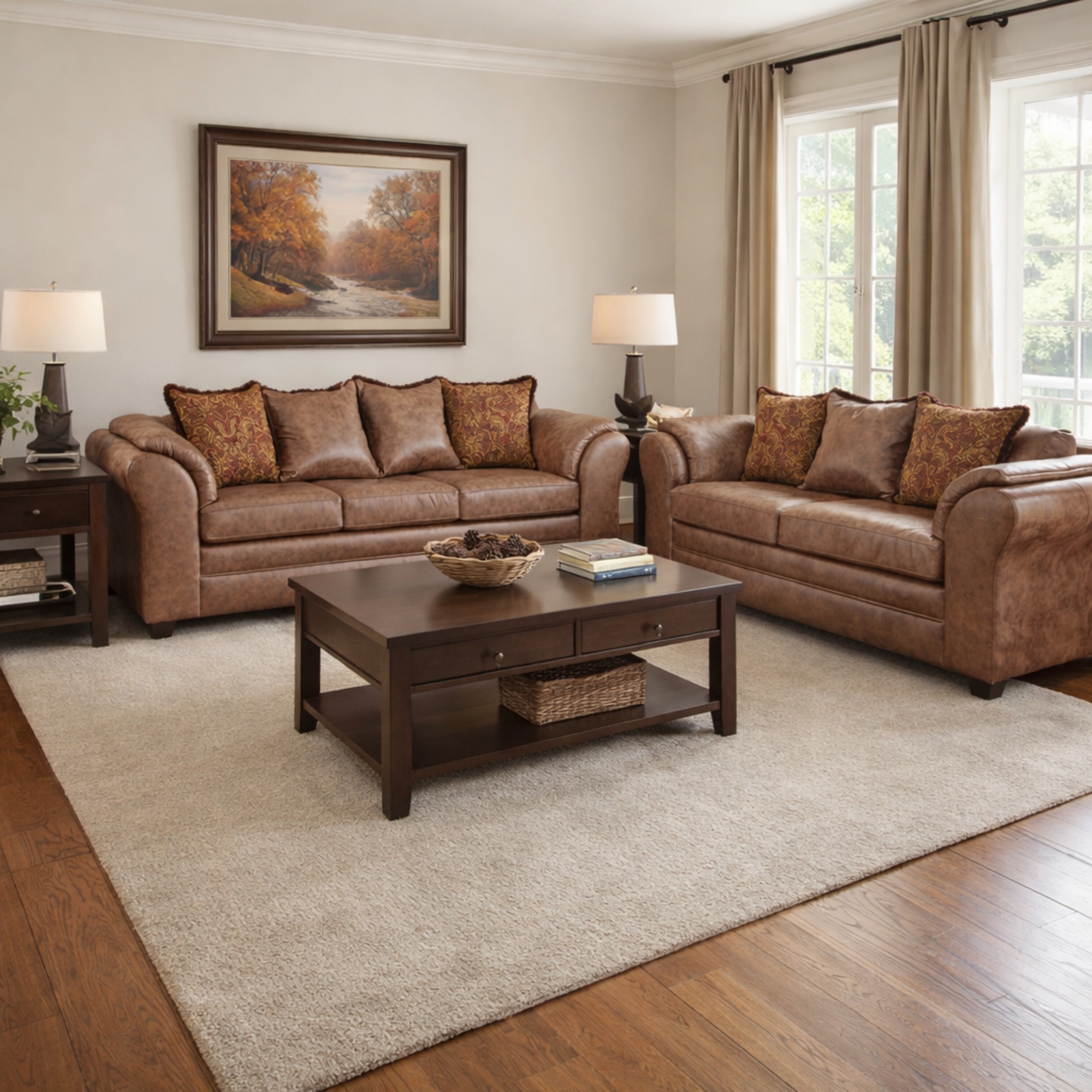 JUEGO DE LIVING 3 2 ACONCAGUA TERRACOTA - 1