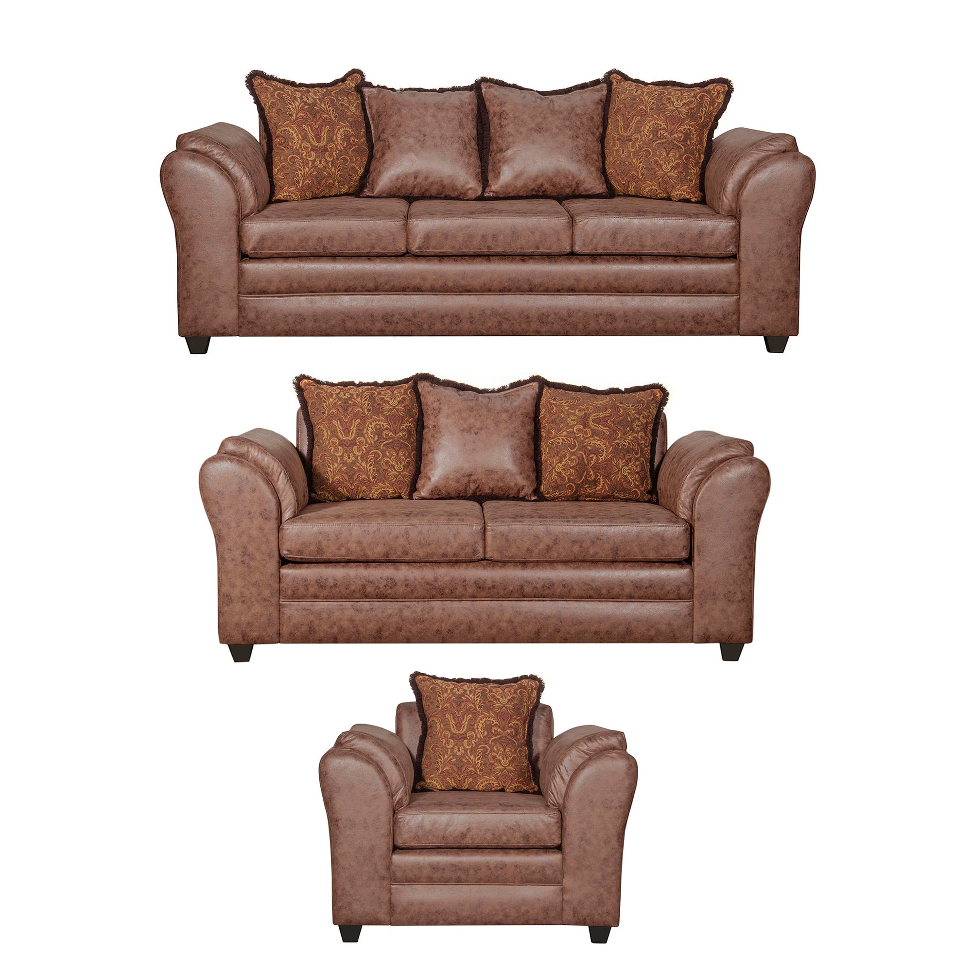 JUEGO DE LIVING 3 2 1 ACONCAGUA TERRACOTA - 2