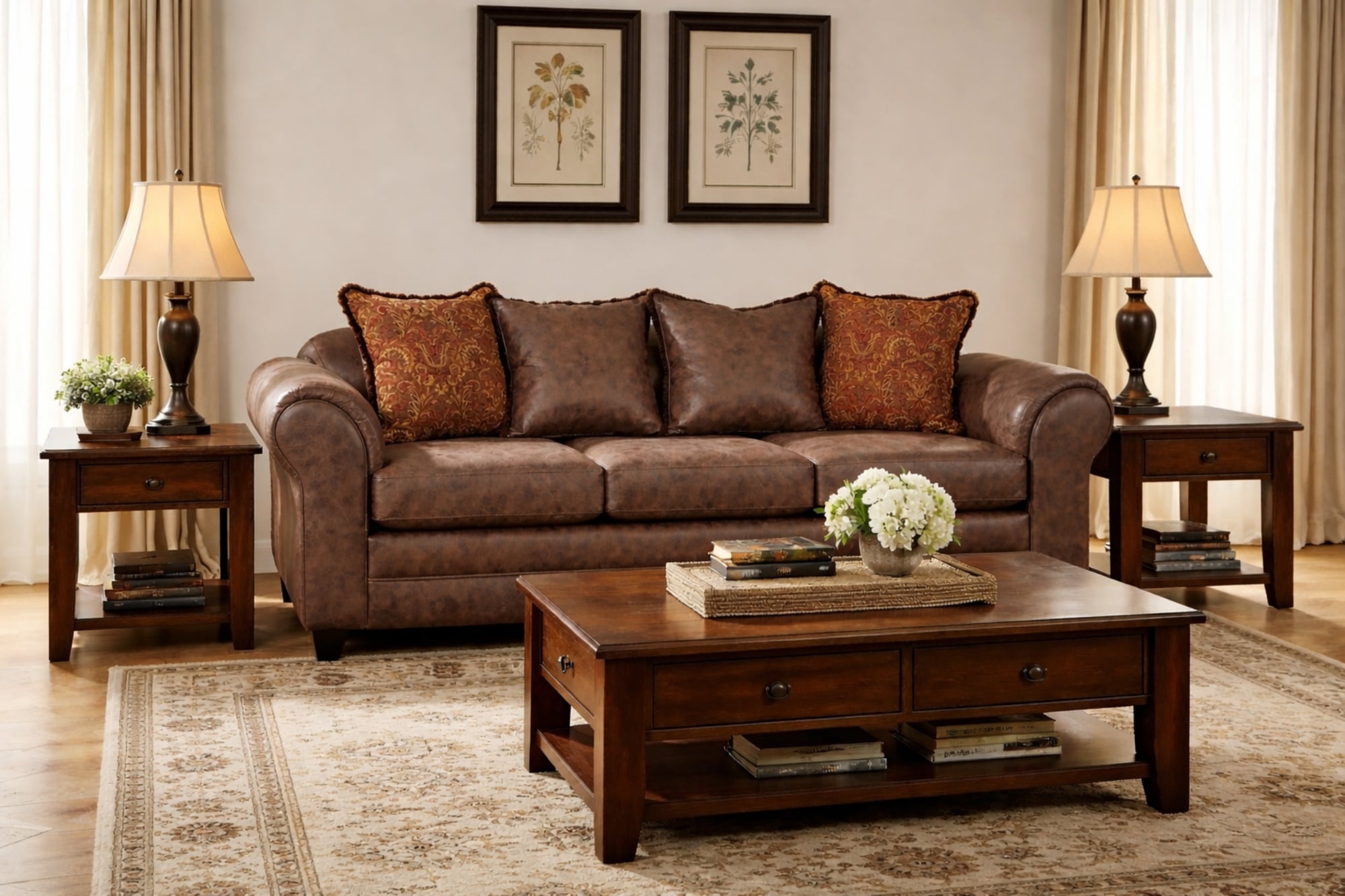 SOFA 3 CUERPOS ACONCAGUA CHOCOLATE - 1