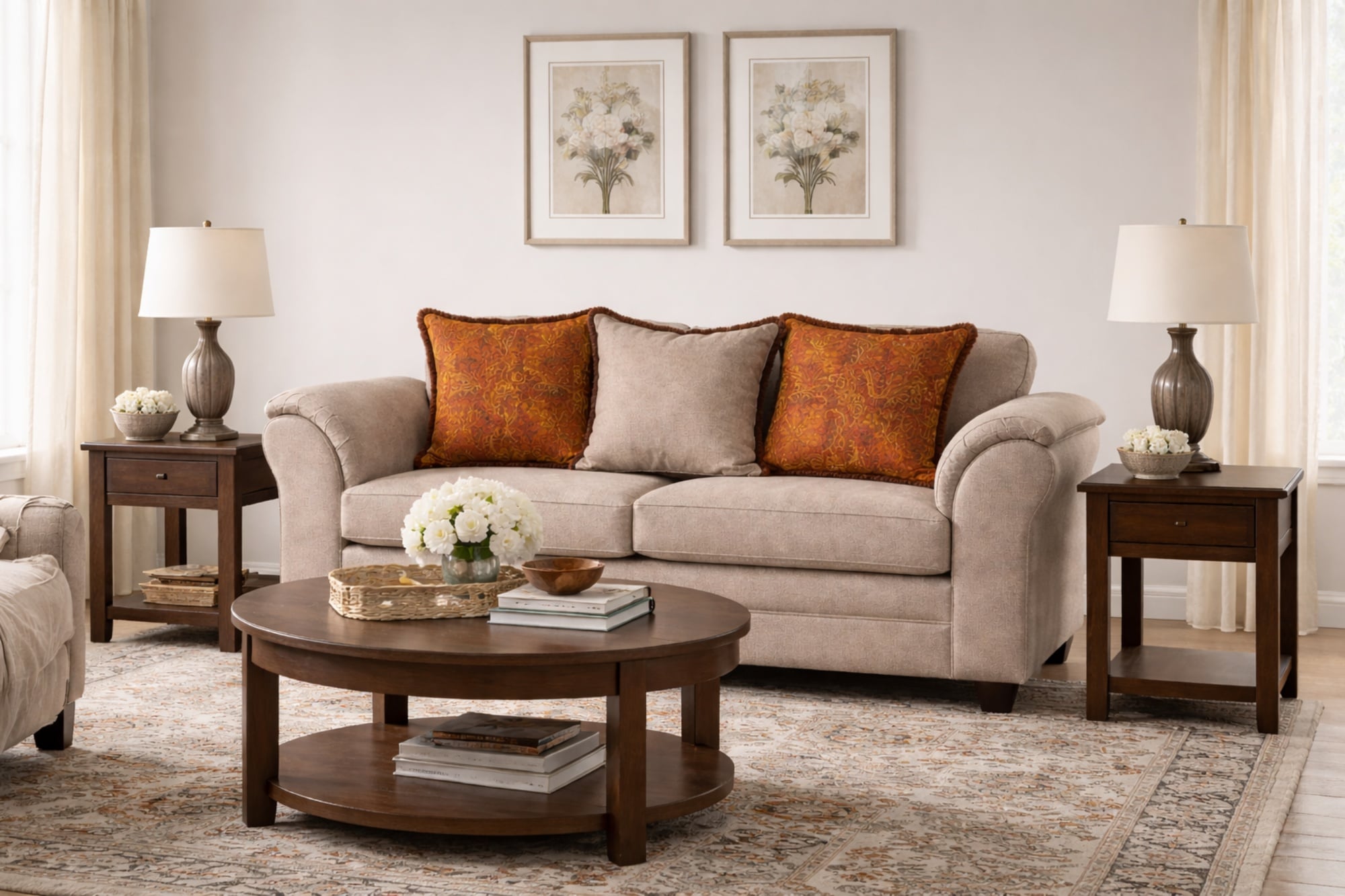 SOFA 2 CUERPOS ACONCAGUA BEIGE - 1
