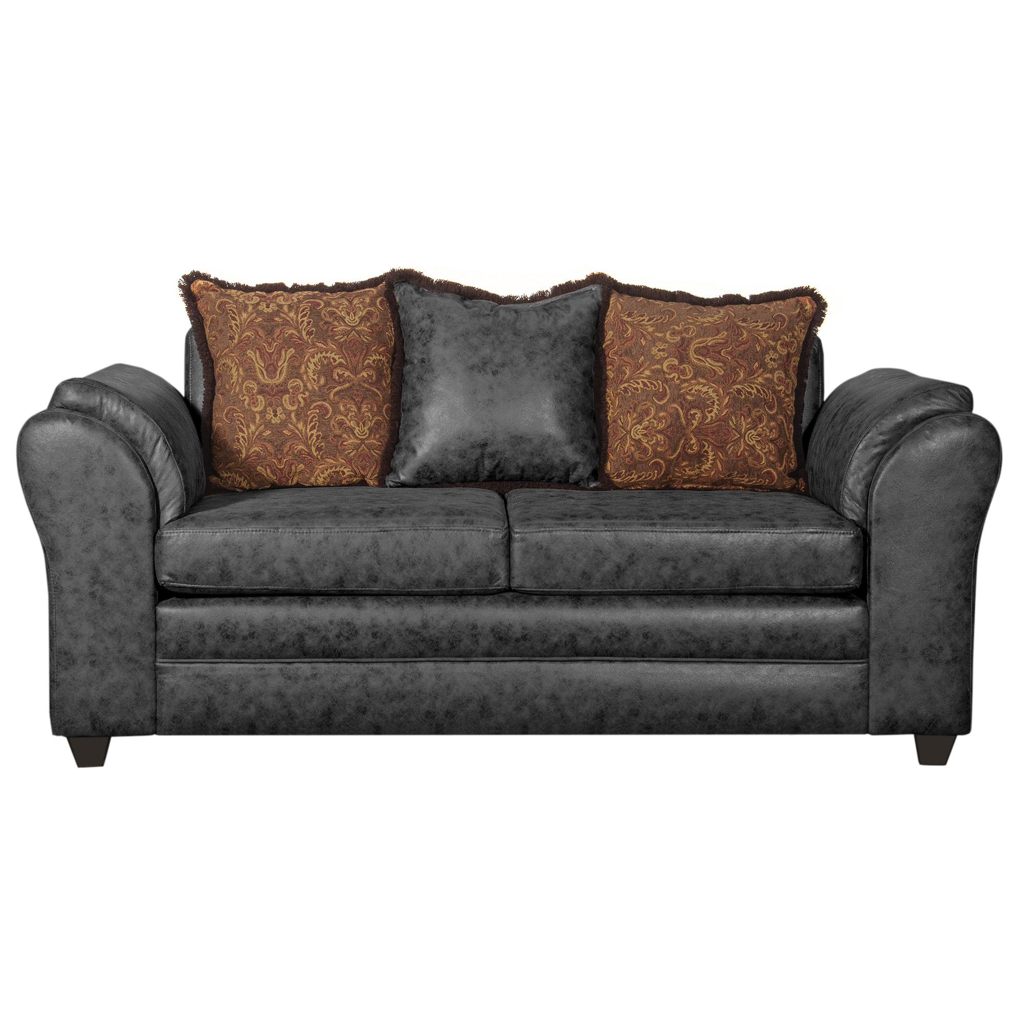SOFA 2 CUERPOS ACONCAGUA NEGRO - 2