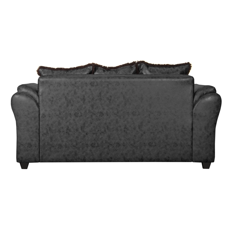 SOFA 2 CUERPOS ACONCAGUA NEGRO - 6